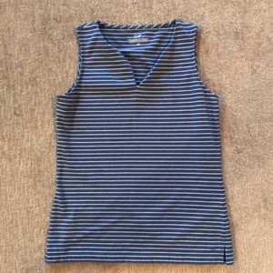 Vineyard vines stripe blue tank